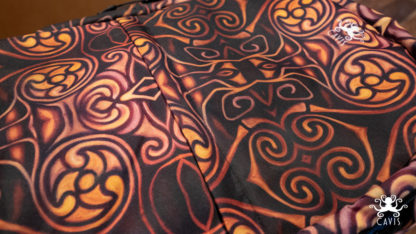 CAVIS Celtic Dragon Backpack Fabric Close Up