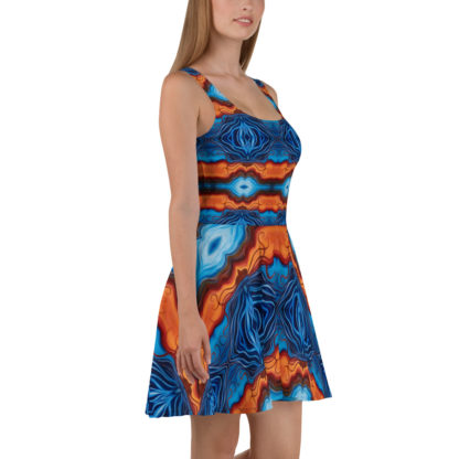 CAVIS Reborn Colorful Psychedelic Skater Dress - Right