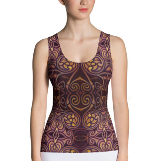 Celtic Dragon women's fitted tank top