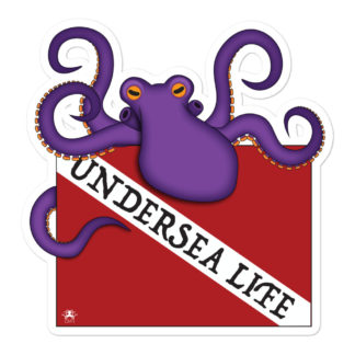 CAVIS Dive Flag Octopus - Undersea Life 5.5in