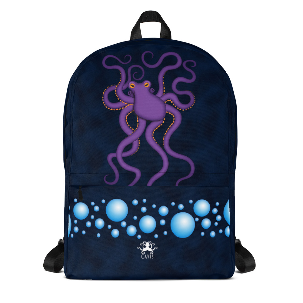 Cavis Purple Octopus Backpack Fun Underwater Sea Life Book Bag Cavis Purple Octopus Backpack Fun Underwater Sea Life Book Bag
