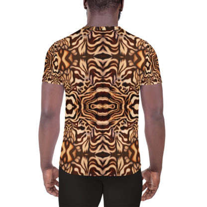CAVIS Wonderpus Men's Tech Athletic Shirt - Natural Color - Back