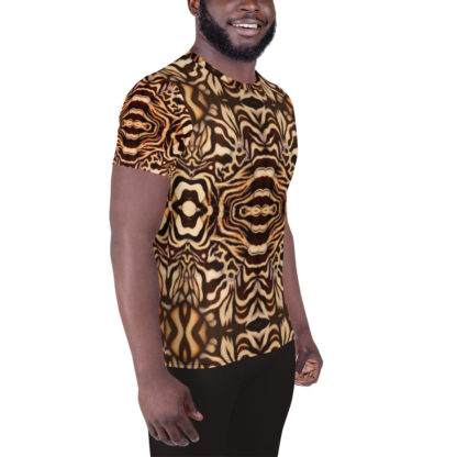 CAVIS Wonderpus Men's Tech Athletic Shirt - Natural Color - Right
