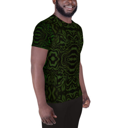 CAVIS Wonderpus Men's Tech Athletic Shirt - Green - Right