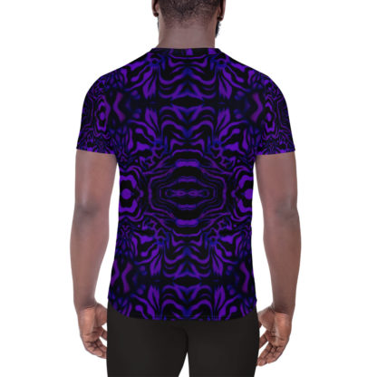 CAVIS Wonderpus Men's Tech Athletic Shirt - Purple - Back