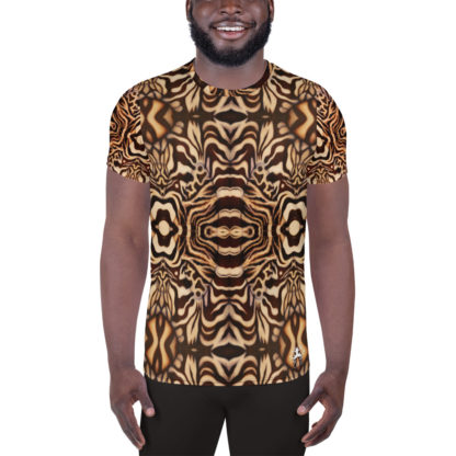 CAVIS Wonderpus Men's Tech Athletic Shirt - Natural Color - Front