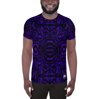 CAVIS Wonderpus Men's Tech Athletic Shirt - Purple - Front