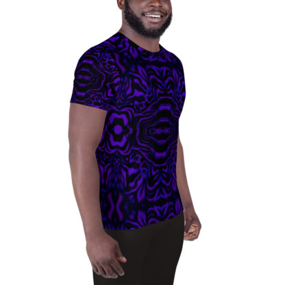 CAVIS Wonderpus Men's Tech Athletic Shirt - Purple - Right