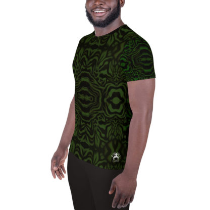 CAVIS Wonderpus Men's Tech Athletic Shirt - Green - Left