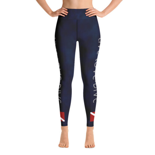 CAVIS Live Love Dive Leggings, Dive Flag Warm Water Scuba Dive Skin