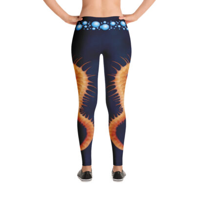 CAVIS Seahorse Women's Leggings - Scuba Dive Skin - Back