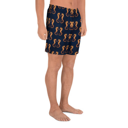 CAVIS Seahorse Pattern Men's Athletic Shorts - Right