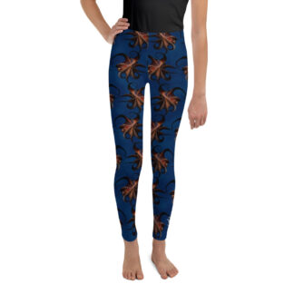 CAVIS Flying Octopus Youth Leggings – Front