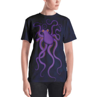 CAVIS Purple Octopus Women's T-Shirt - Front
