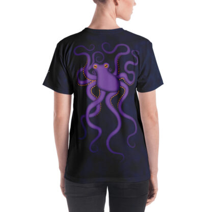 CAVIS Purple Octopus Women's T-Shirt - Back