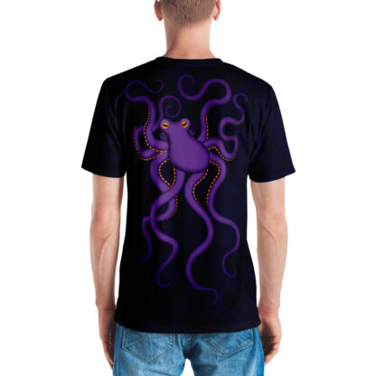CAVIS Purple Octopus Men's T-Shirt - Back