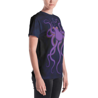 CAVIS Purple Octopus Women's T-Shirt - Right