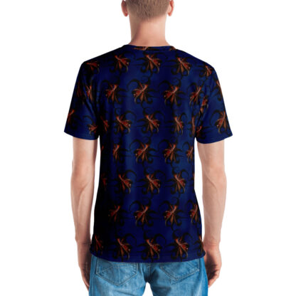 CAVIS Flying Octopus Men's T-Shirt - Back