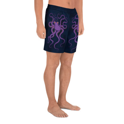 CAVIS Purple Octopus Men's Athletic Shorts - Right