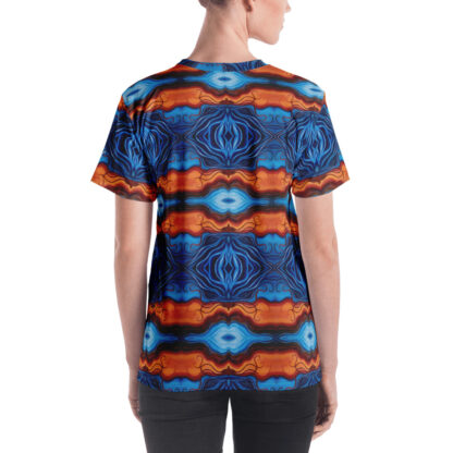 CAVIS Reborn Pattern Psychedelic Women's T-Shirt - Back