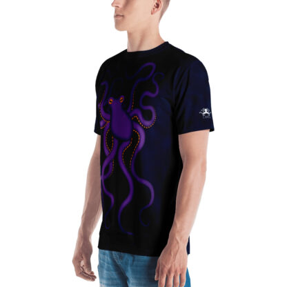 CAVIS Purple Octopus Men's T-Shirt - Left