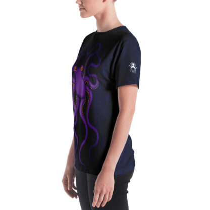 CAVIS Purple Octopus Women's T-Shirt - Left