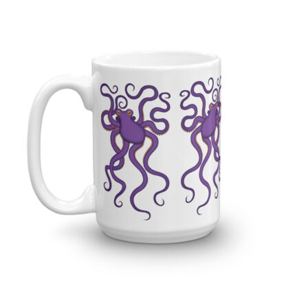 CAVIS Purple Octopus Mug - 15 oz. Left