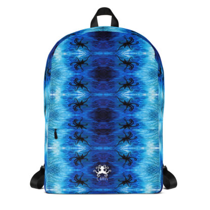 CAVIS Blue Ocean Octopus Pattern Backpack - Front