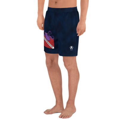 CAVIS Dive Flag Octopus Men's Athletic Shorts - Scuba Divemaster Shorts - Left
