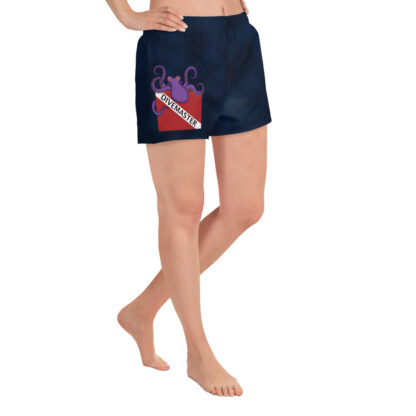 CAVIS Dive Flag Octopus Women's Athletic Shorts - Scuba Divemaster Shorts - Right