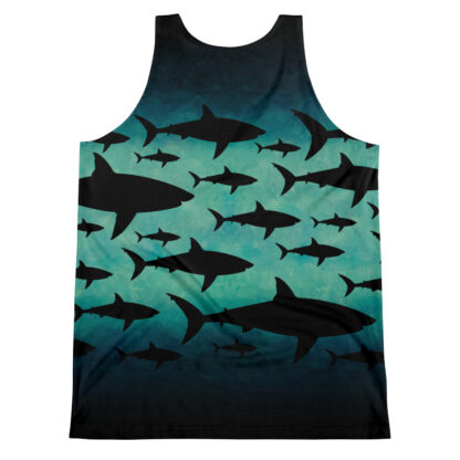CAVIS Shark Pattern Tank Top - Back