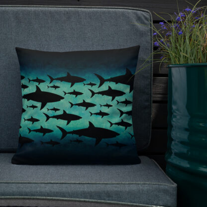 CAVIS Shark Pattern Pillow - Front 1