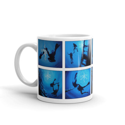 CAVIS Scuba Diver Silhouette Mug - 11 oz. - Scuba Diver Gift