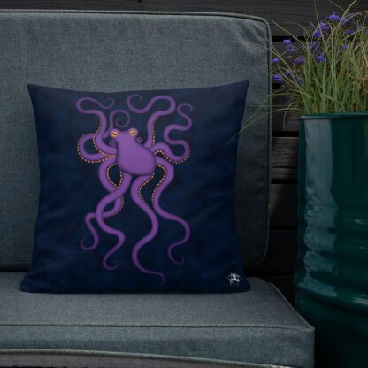 CAVIS Purple Octopus Pillow - Back 1