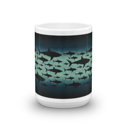 CAVIS Shark Pattern Mug - 15 oz. Straight