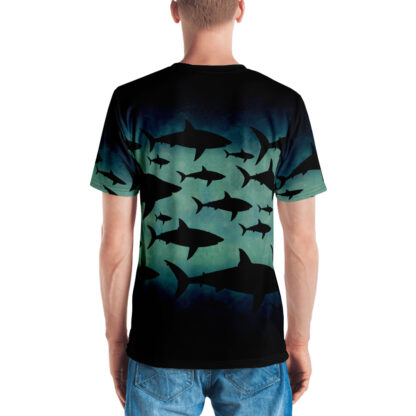 CAVIS Shark Pattern Men's Shirt - Back