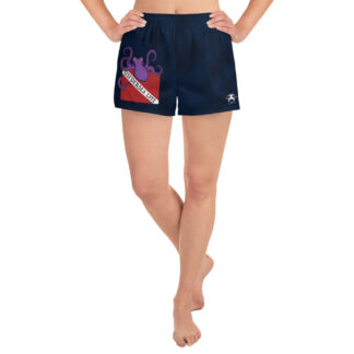 CAVIS Dive Flag Octopus Women's Athletic Shorts - Scuba Shorts - Front