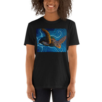 CAVIS Sea Turtle Women's T-Shirt - Black