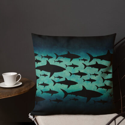 CAVIS Shark Pattern Pillow - Back 3
