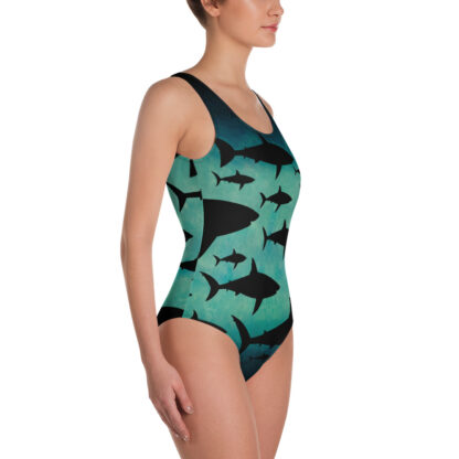CAVIS Shark Pattern Women's Swimsuit - Right