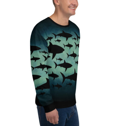 CAVIS Shark Pattern Sweatshirt - Men's - Right