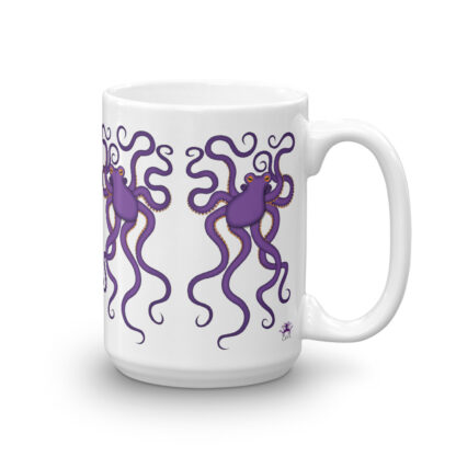 CAVIS Purple Octopus Mug - 15 oz. Right