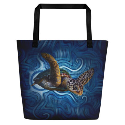 CAVIS Sea Turtle Beach Bag - Artistic Sea Life Tote