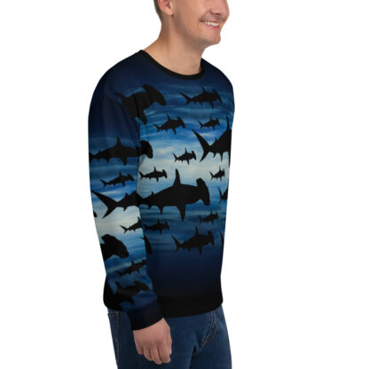 CAVIS Hammerhead Shark Pattern Sweatshirt Men's - Right