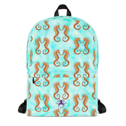 CAVIS Seahorse Pattern Backpack - Front