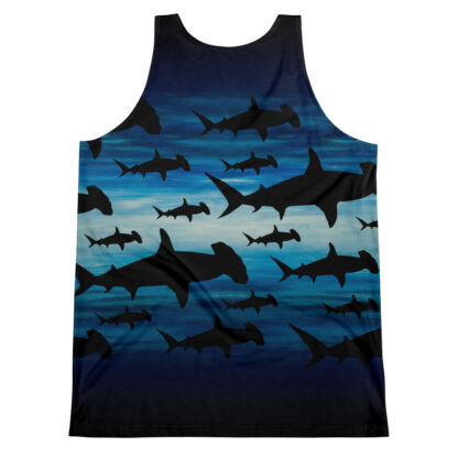 CAVIS Hammerhead Shark Pattern Tank Top - Back