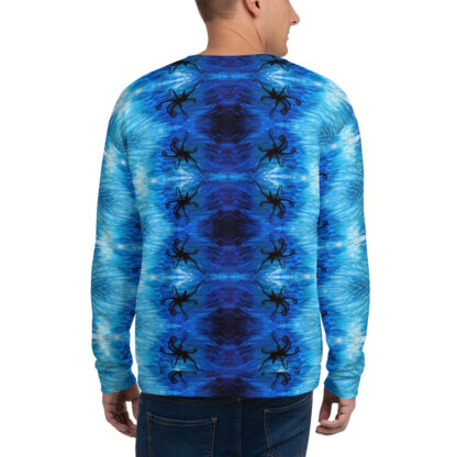CAVIS Blue Ocean Octopus Sweatshirt Men's - Back