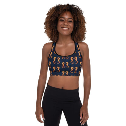 Cavis Seahorse Pattern Padded Sports Bra