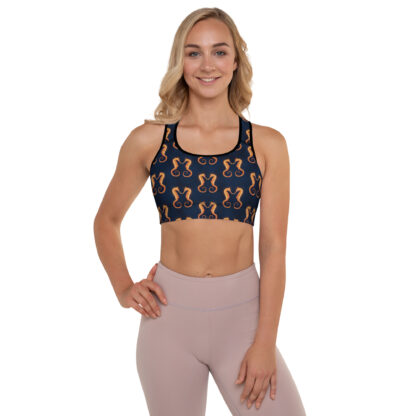 Cavis Seahorse Pattern Padded Sports Bra