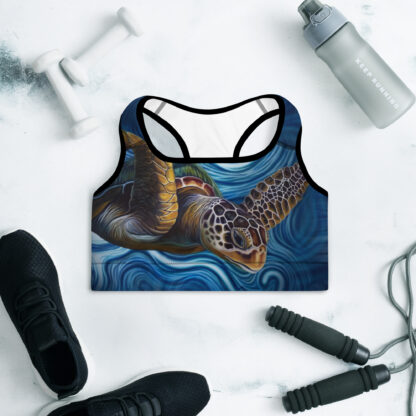 Cavis Sea Turtle Padded Sports Bra